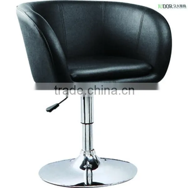 Moon shape white leather bar stool K-1384