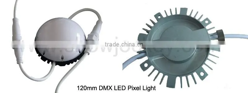 120mm RGB SMD 5050 DC 24V Milky Cover DMX LED Pixel Light