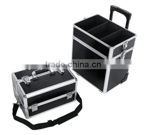 4 in 1 Aluminum Makeup Trolley Case