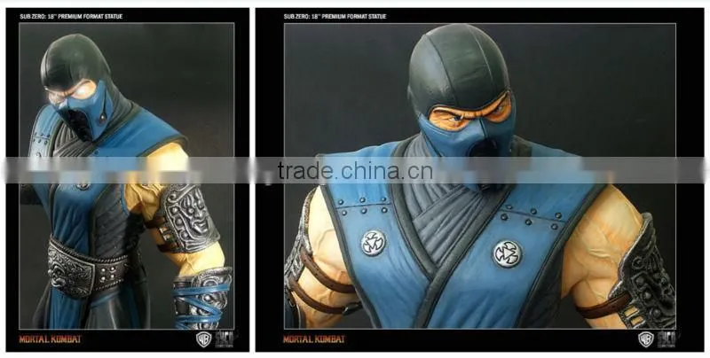 mortal kombat SUB-ZORO resin figurine, games mask man staute