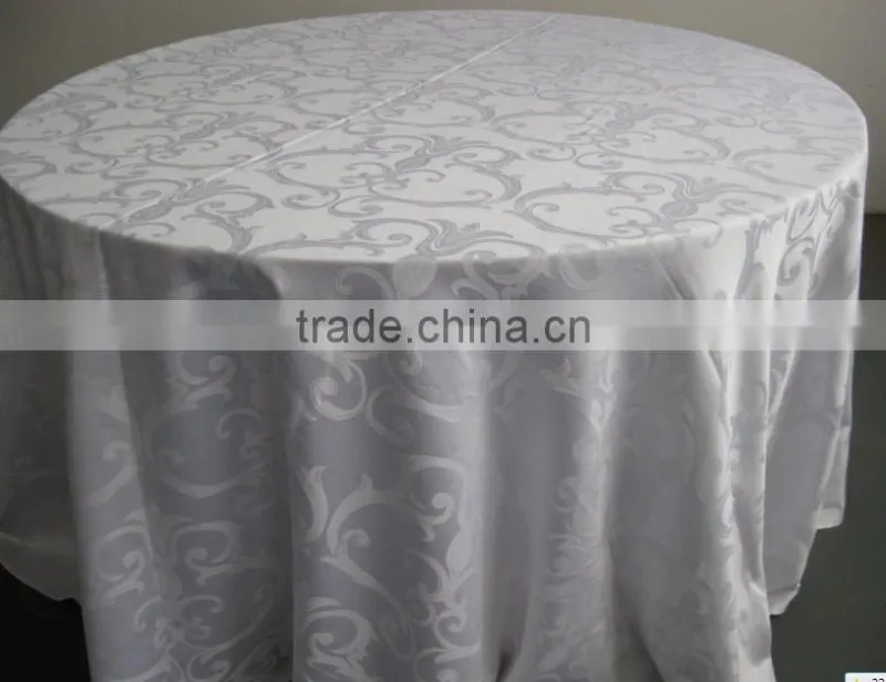 Damask fabric table cloth for banquet