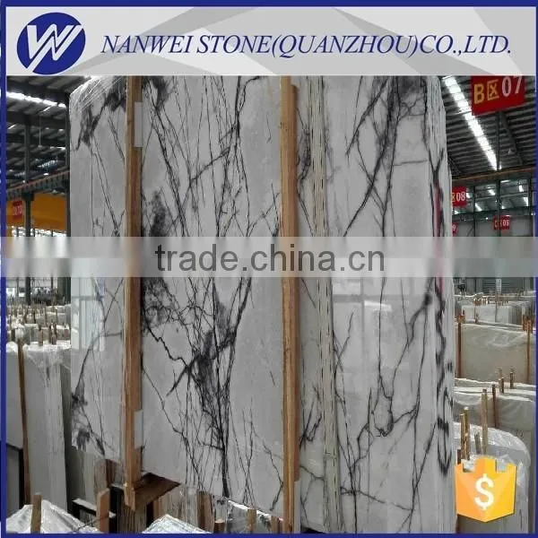 fancy indoor ice white marble decorative building material