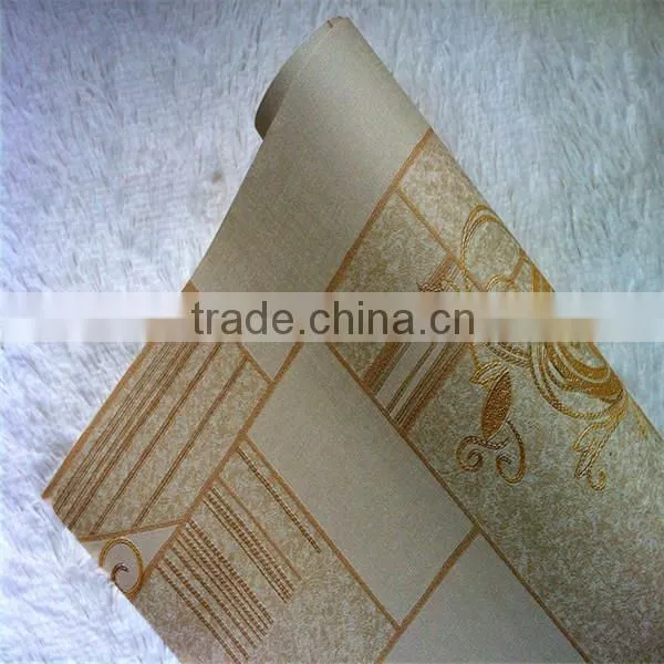 modern style wall paper gold