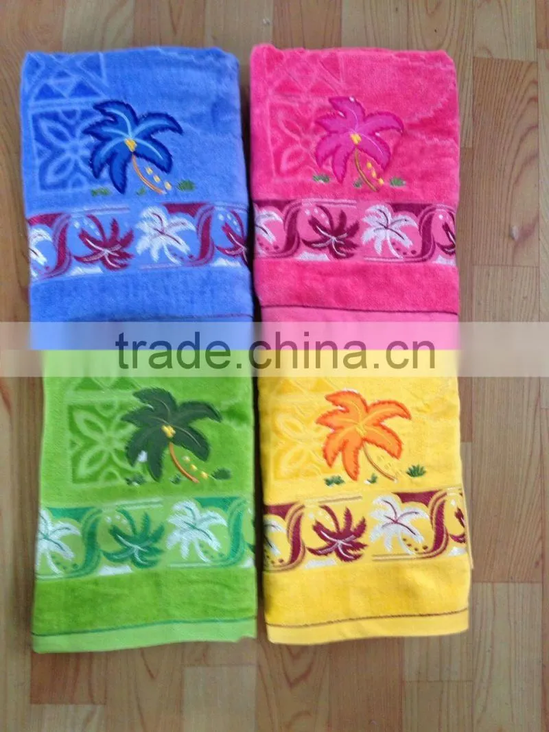 sell good bath towels 100% cotton with embroidery