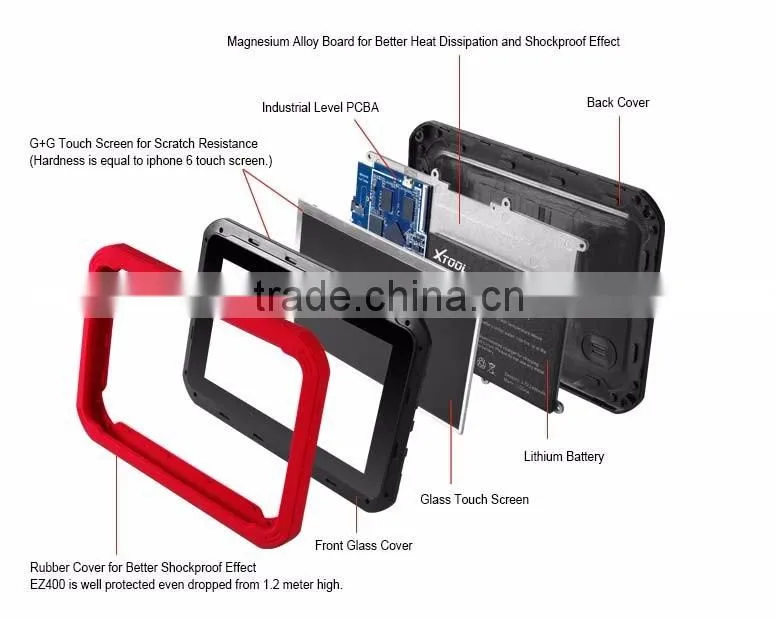 100% Original Xtool EZ400 Diagnostic Tool Free Update Online EZ 400 With Wifi Same Function as XTOOL PS90 PS 90