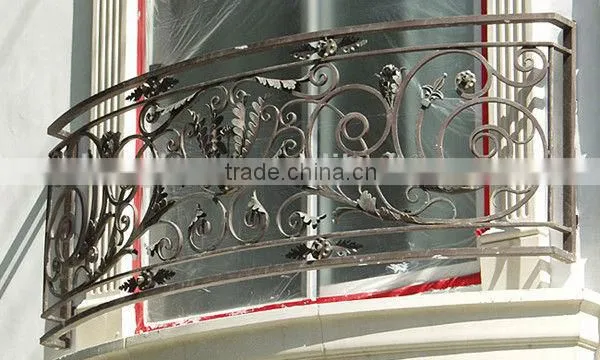 2015 Top-selling modern steel iron balcony fence