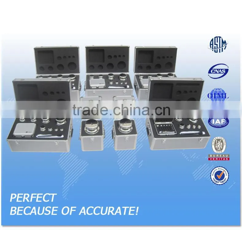 low cost 1mg-2kg test unit, M1 class standard calibration block, weight mass set