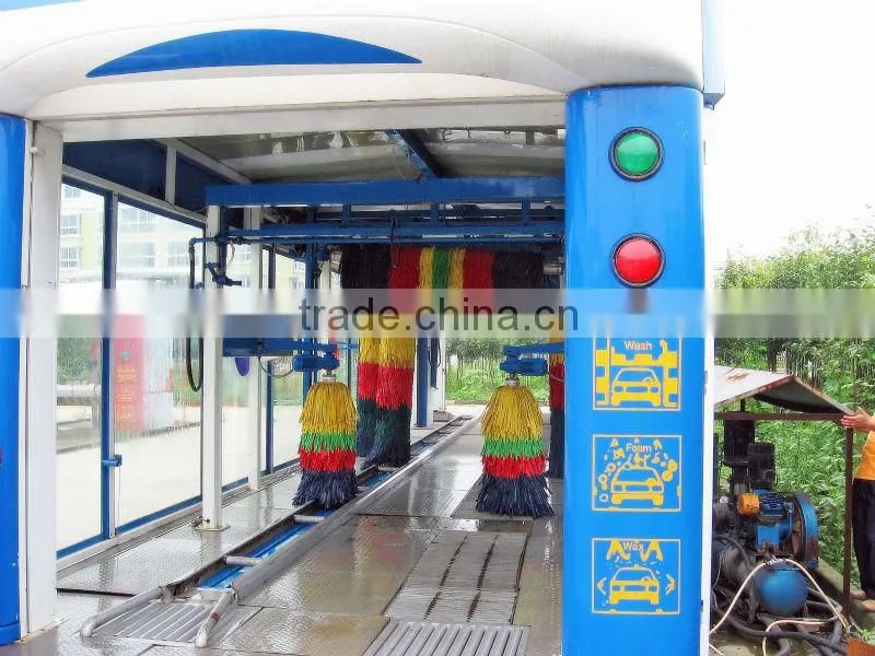 7,9 brushes optional, European design Automatic Tunnel car wash machine, automatic car wash systems