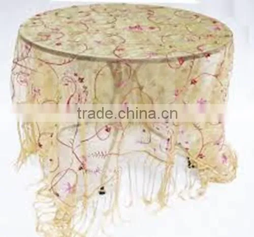 Hot Sale Flocking Organza Fabric