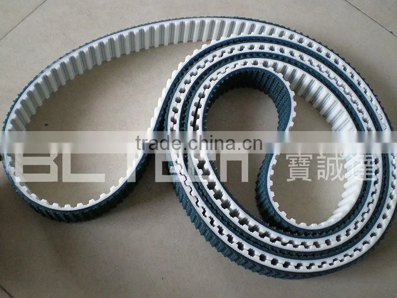 PU timing belt with grip - Dark green