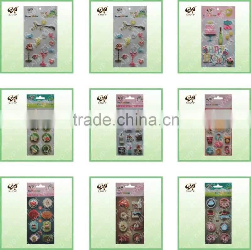 3D DIY Stickers for Scrapbooking