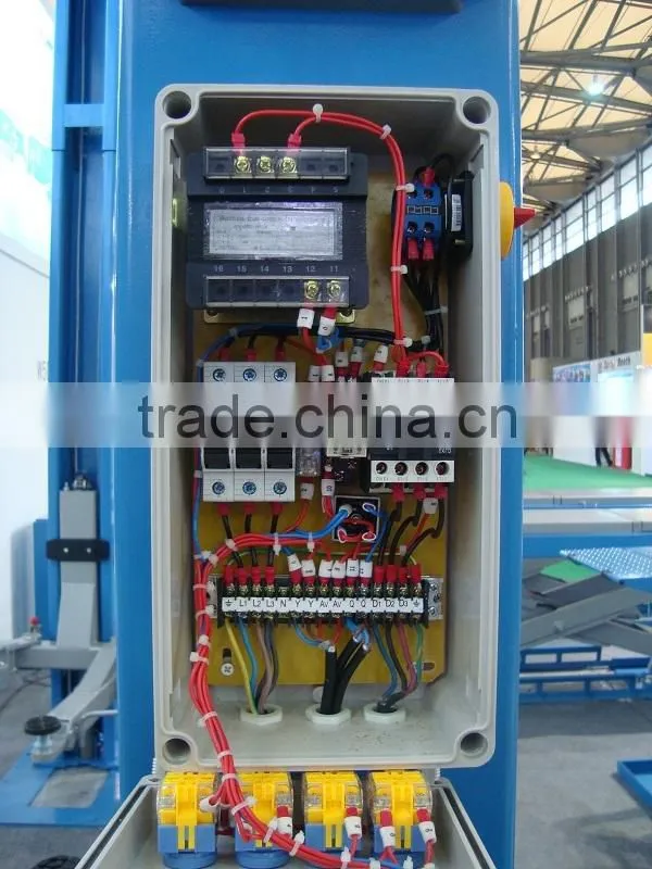 Manual release 2 post car air lift equipment