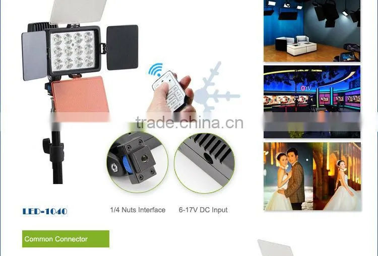Hot Selling 12 Bulbs Video Shooting Light LED-1040 for Sony Camcorder