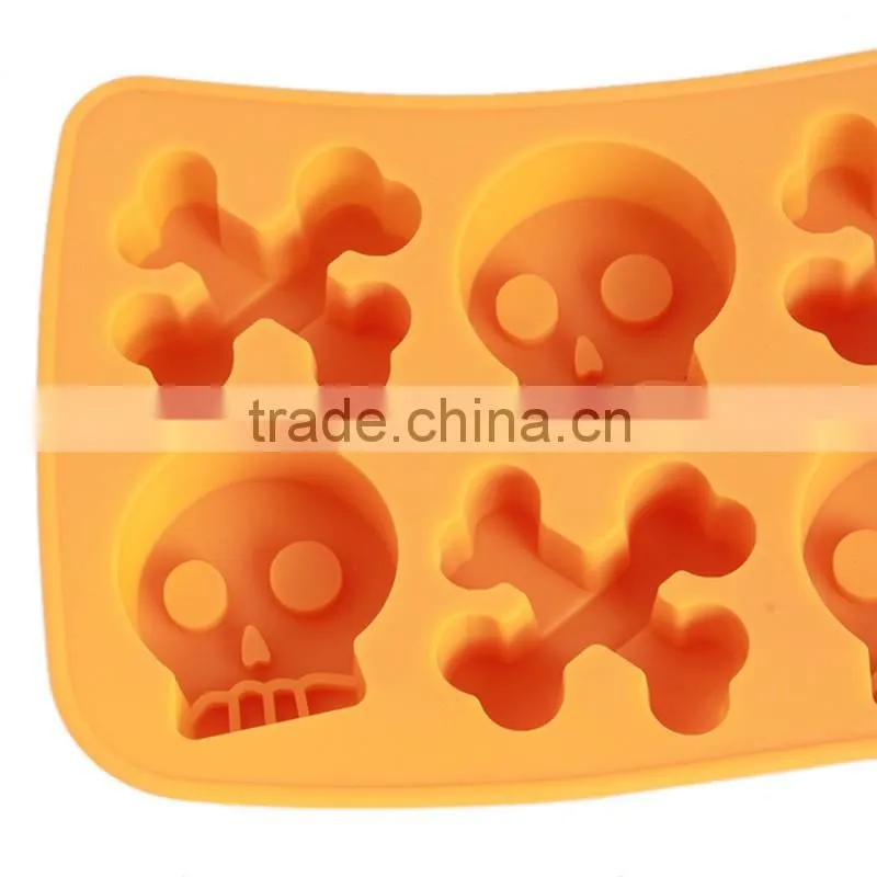 2 COLOR Freeze Ice Cube Tray Skull Mould Mold Cooking Tools Cookie Cutter Ice Molds Ice Trays Ice Cream Tools hot selling