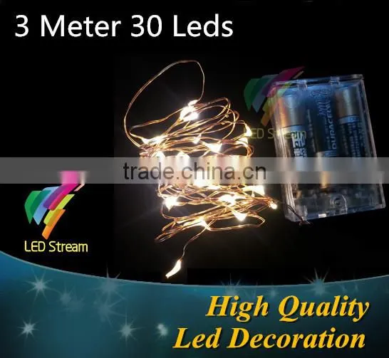 30Leds Battery Operated String lights 10FT led christmas light
