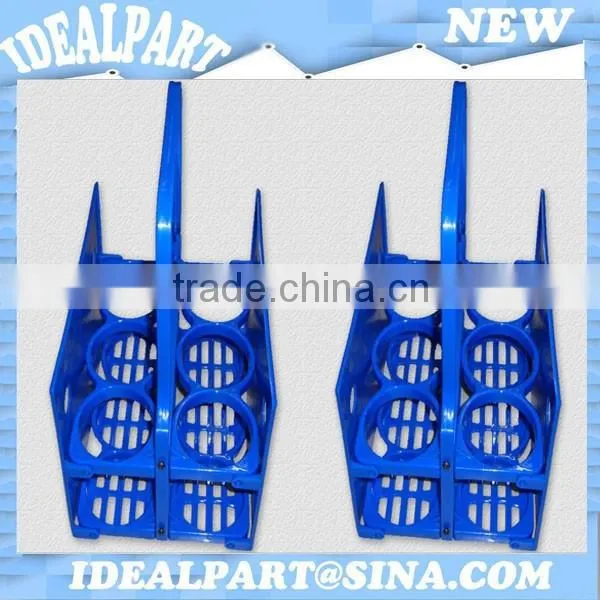 Plastic bottle carrier basket with 6 holders