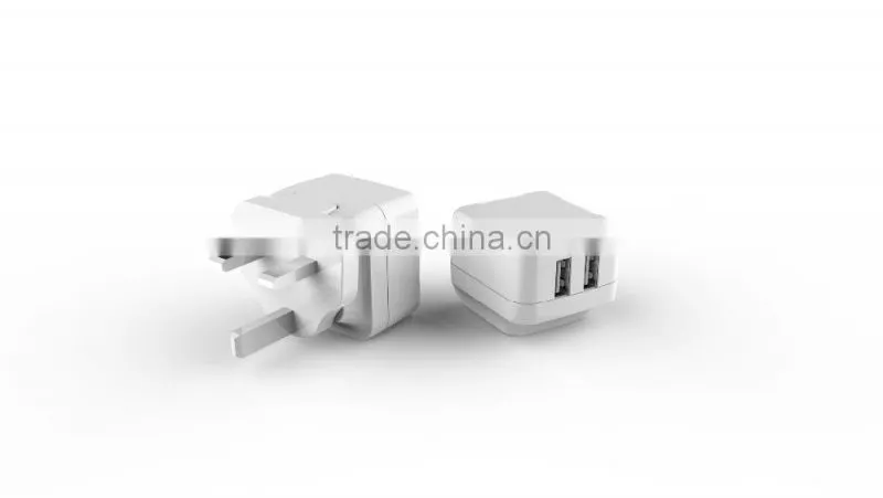HLT dual usb 5V/3.4A rechargeable mobile phone charger