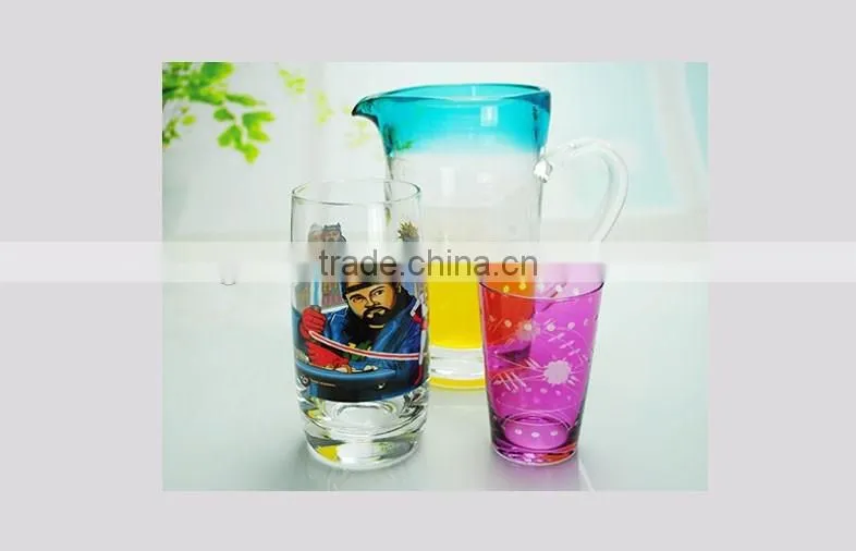 Machine made Straight top grade glass juice bottle