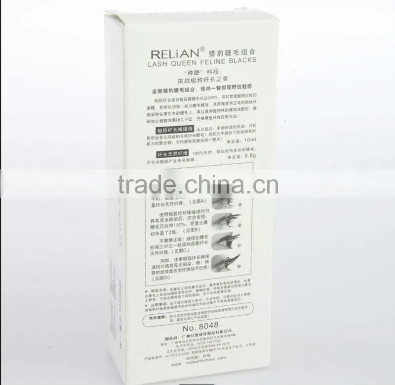 100% Brand New Waterproof relian leopard Mascara/Panther Package Double Waterproof Mascaras