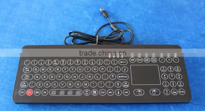 IP65 waterproof big membrane keyboard with full keyboard functionalities