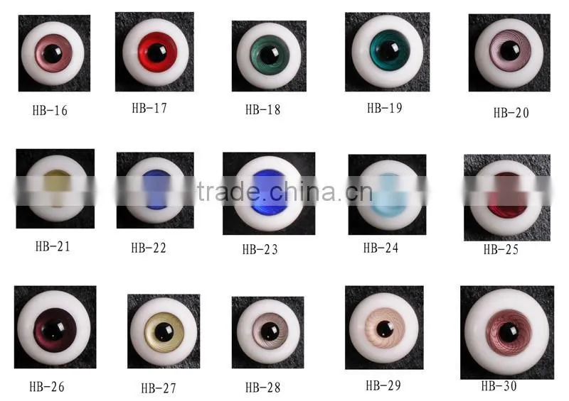 clear solid glass eye for dolls toys