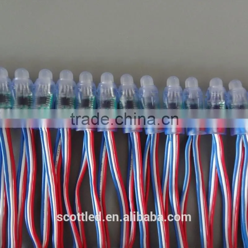 12V 0.6W 12mm WS2811 RGB LED Pixel Light IP68 waterproof
