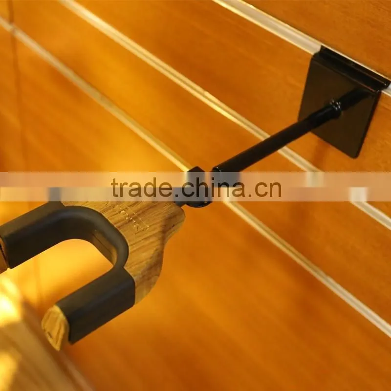 Auto Lock Long Guitar Hanger Used On Slatwall