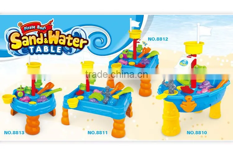 Luxury PP Pirate Boat Beach Sand Toy and Water Play Table