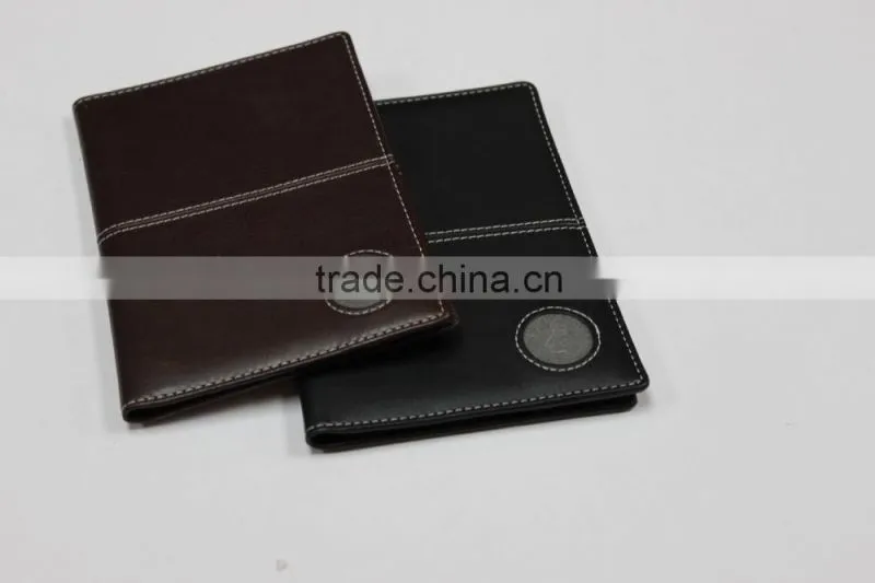 direct factory sale leather passport holder/cheque holder/leather passport holder with custom logo