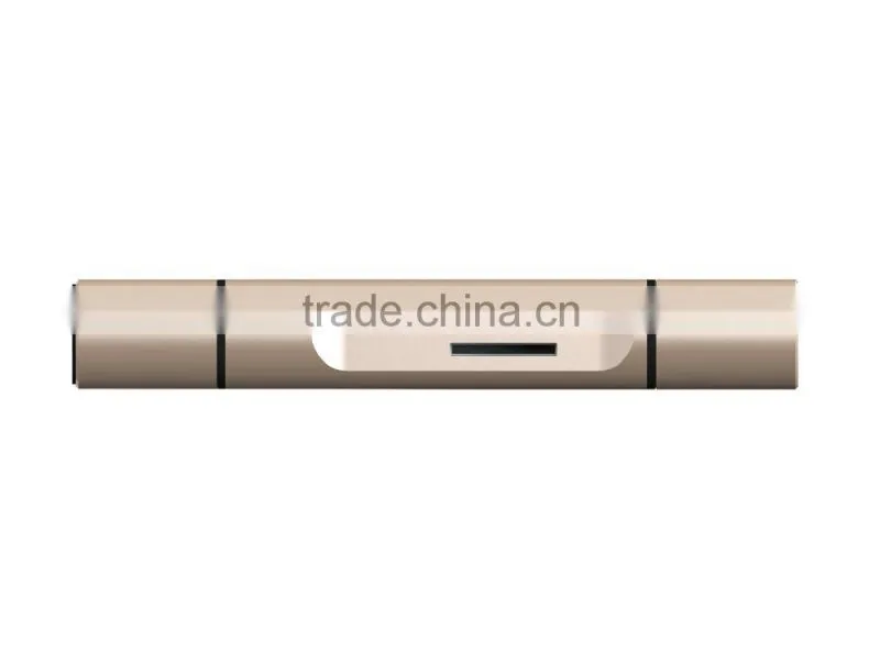 USB-C USB-A Micro USB 3 in 1 TF SD OTG Card Reader