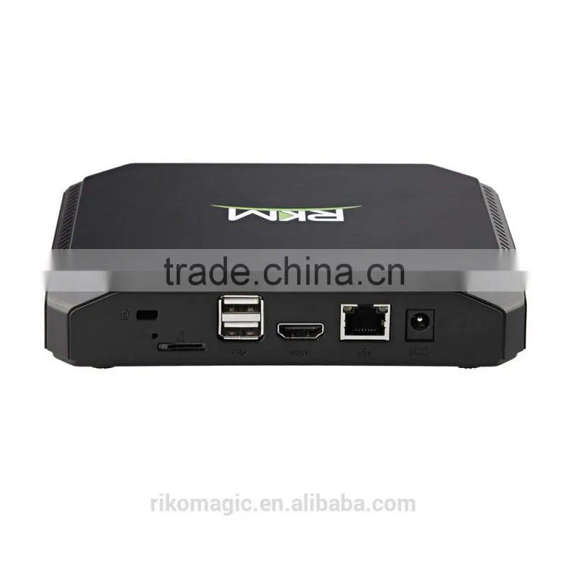 Rikomagic quad core intel tv box Z3736F,1080p,2G RAM, 32G eMMC, earphone jack