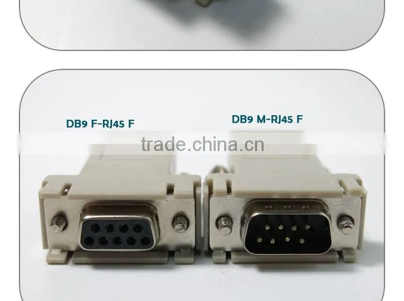 Vision DB9 male to RJ45 female Modular adapter for Cisco console