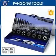 Din Metric Standard Tapping Tools Set, 7 Piece Taps, 7 Pieces Drills, 1 Piece Tap Wrench M3-M12