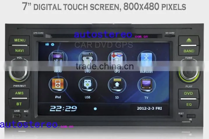 7 inch Car Stereo for FordFocus S-max Galaxy Transit Car GPS Navigation Autoradio car DVD Player