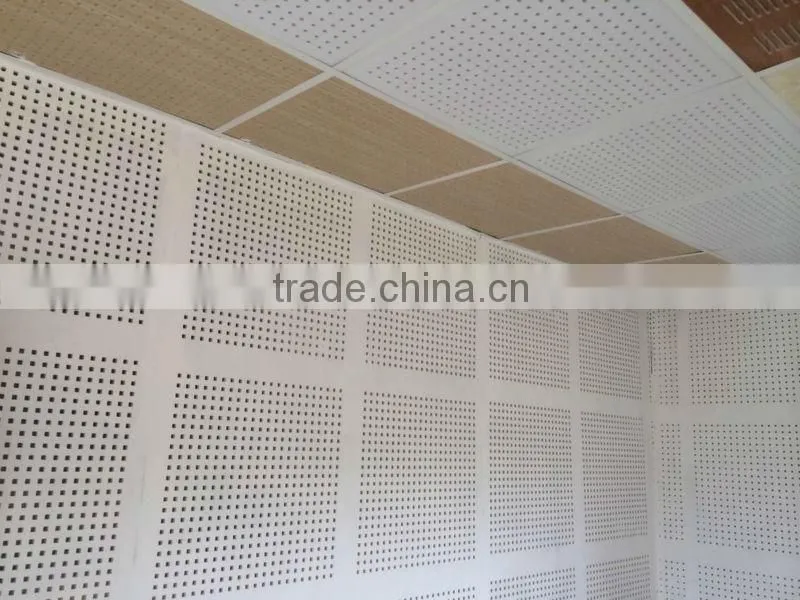 big &small round cross hole perforated gypsum board tile