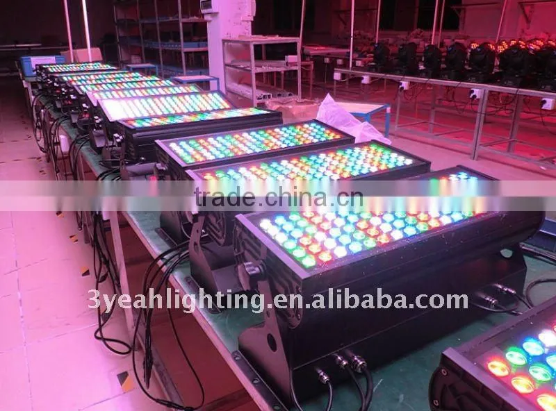 3W x 108 waterproof RGBW high power led wall washer light
