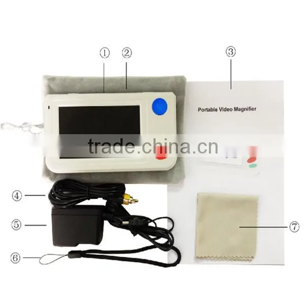 Factory Wholesale 4.3 Inch Low Vision Portable Video Magnifier