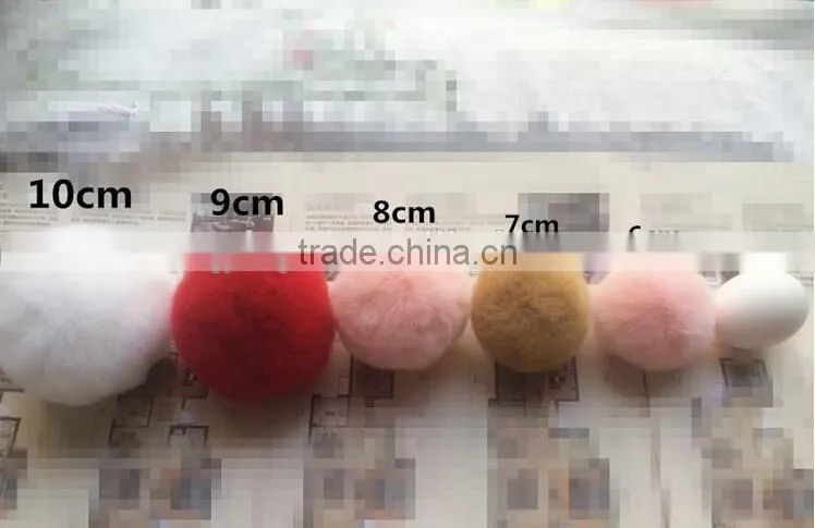 Fox Fur Ball Key Chain / Fur Ball Keychain / Fox Pom Poms