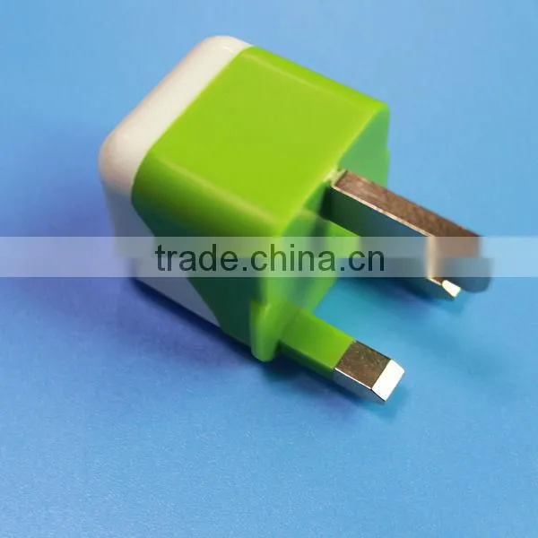 New High Quality 1A Charger UK Standard Plug Wall Charger