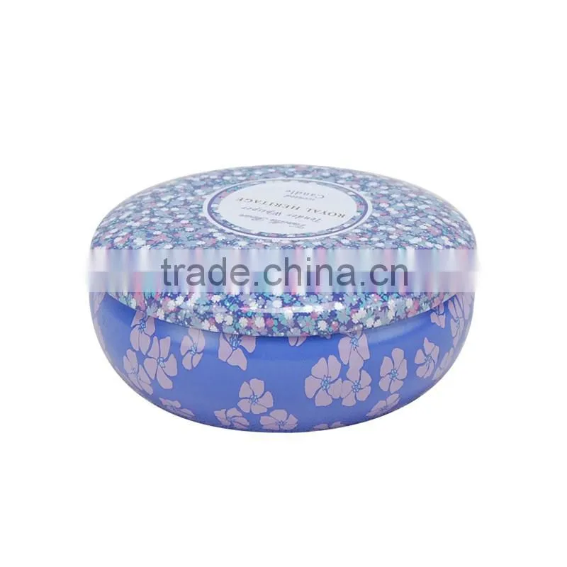 Hotsale Decoration Empty Bowl Shaped Wholesale Candle Tin with Different Colors