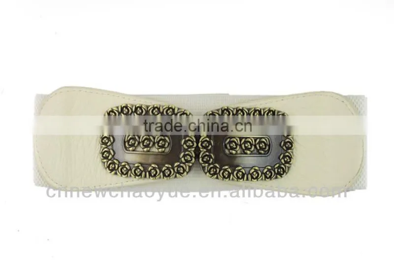 Women's Fashion Elastic Belt With Square Buckle