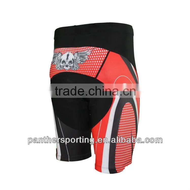 Mens black Bicycle padding shorts cheerleading uniforms