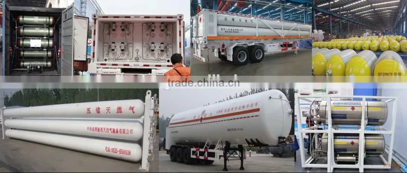 I6 CNG long tube skid, ISO standard, seamless steel, high pressure, large capacity