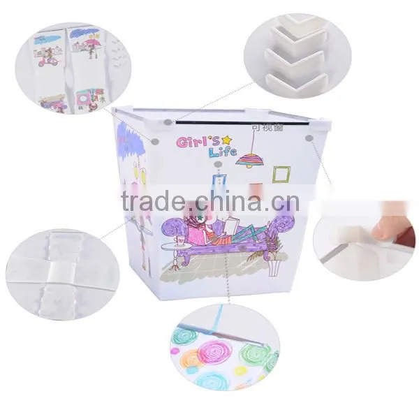 2015 modern plastic waste bin for storing garbage