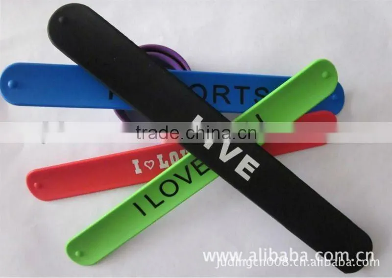 olympic silicone bracelets silicon bracelet small middle large size customized logo bracelet slap band