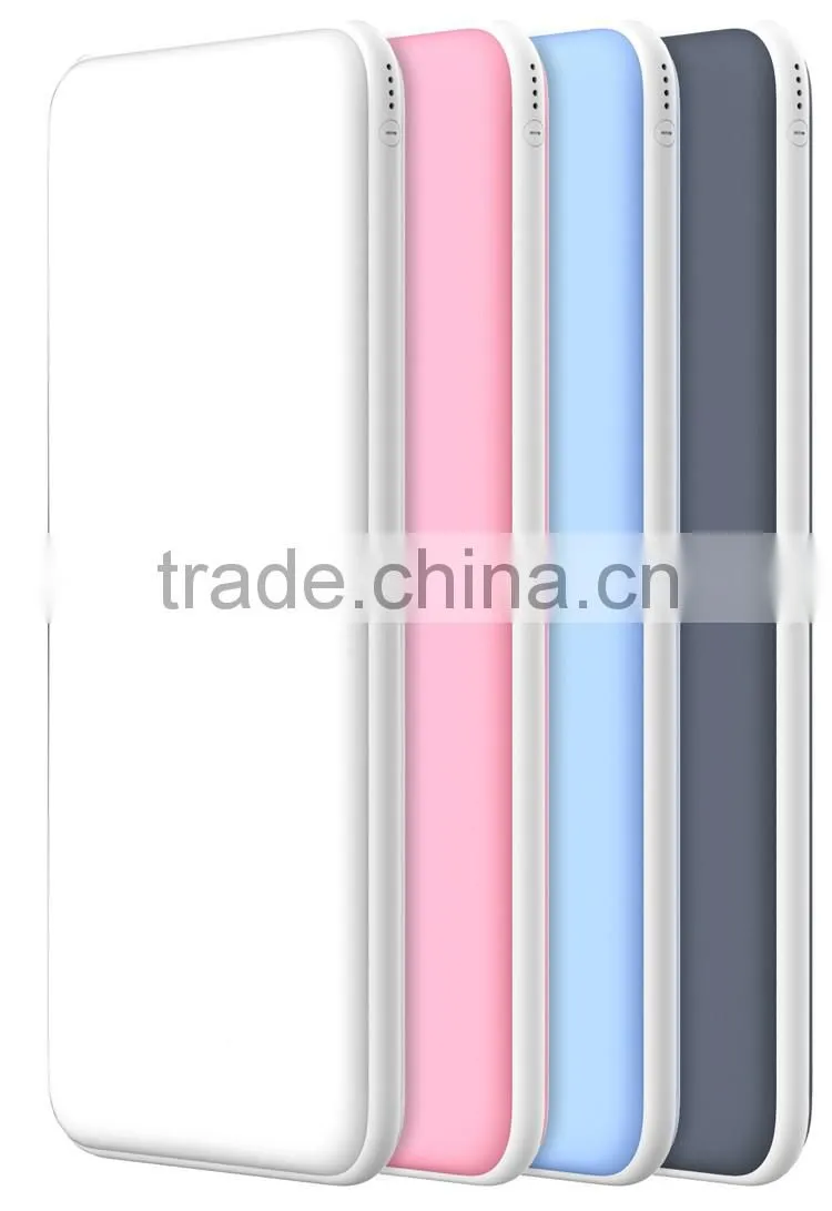 Factory cheap price 20000 mah super fast charging double USB portable smart color power bank