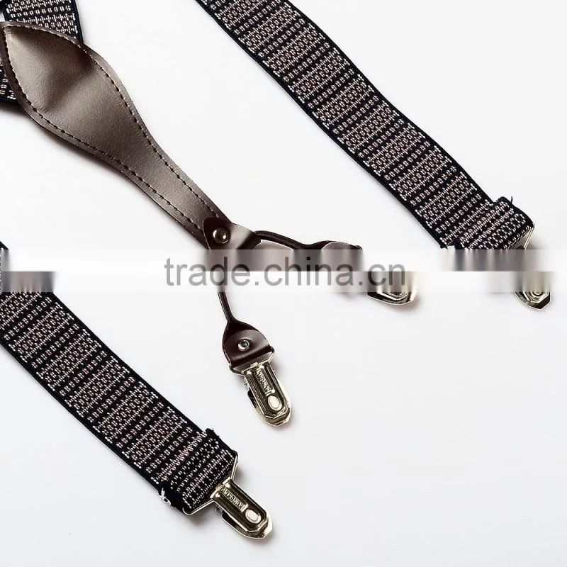 Leather suspenders High qualiy Man braces