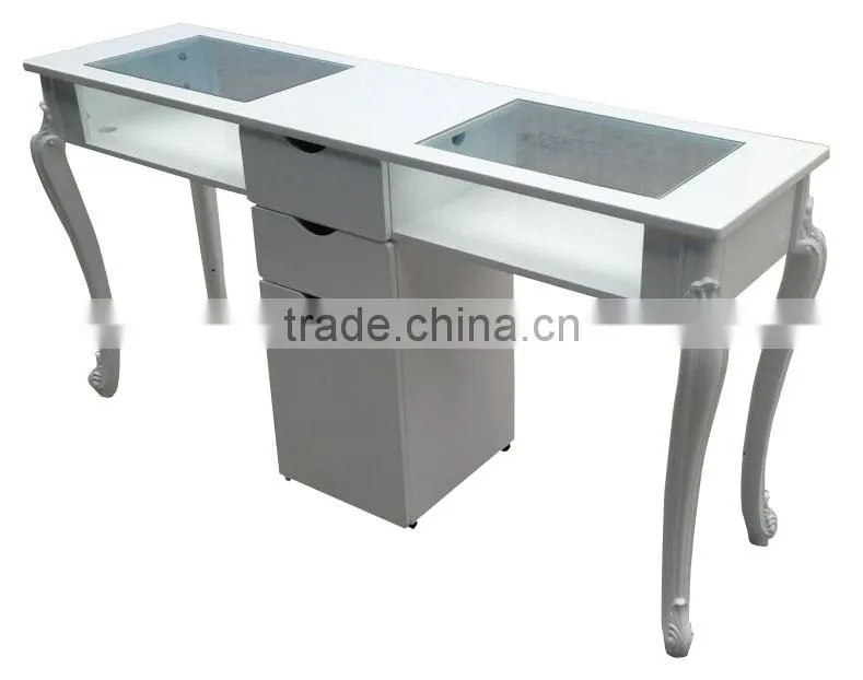 Roman style nail double manicure table for salon