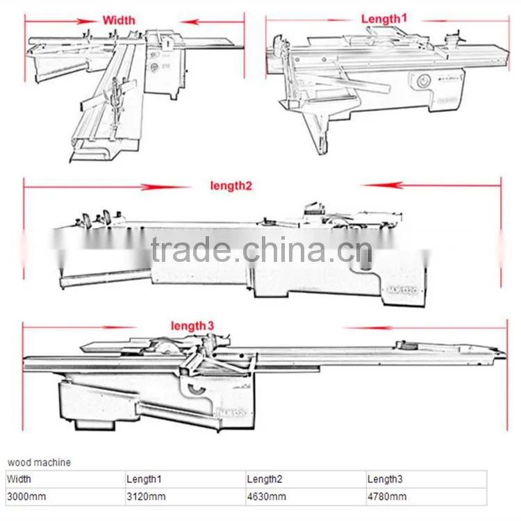 The Best Table Panel Saw woodworking machinery sliding table saw