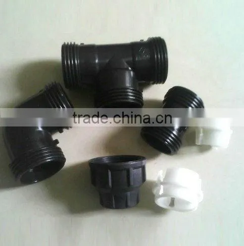 Cool design PE pipe fitting mould,plastic injection mold